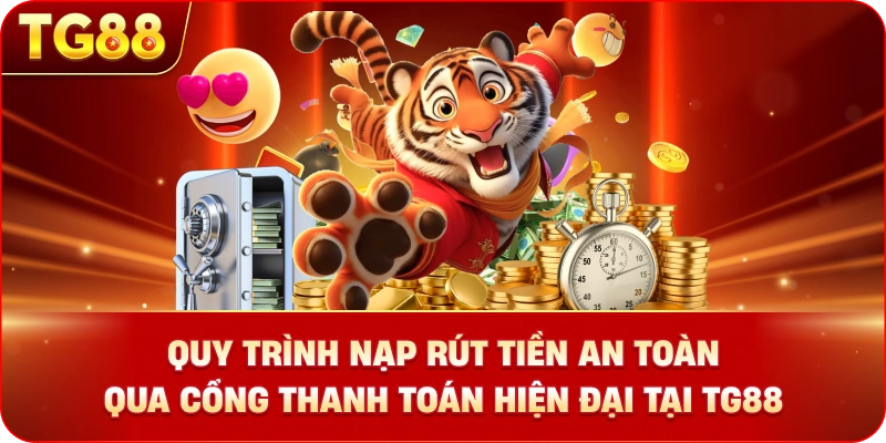 Quy trình nạp rút tiền an toàn qua cổng thanh toán hiện đại tại TG88